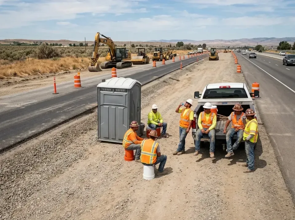 highway-road-construction-crew-007 — frequently asked questions, Porta Potty and Restroom Rentals in Burlington, OH